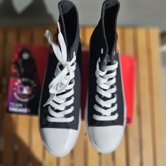 FOCO San Francisco Giants Big Logo High Top Canvas Shoes Black Mens 10 NWOT - Picture 6 of 12